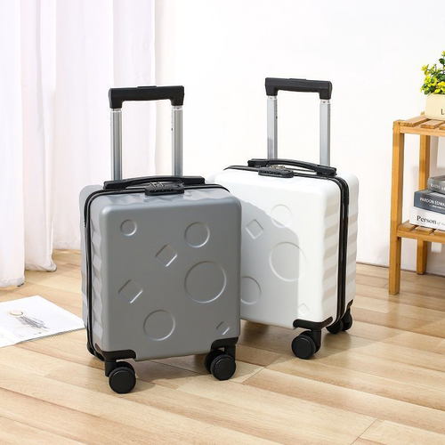 日韩ABS+PC材质14寸登机拉杆箱新款20*30*40旅行箱防爆锁便捷学生