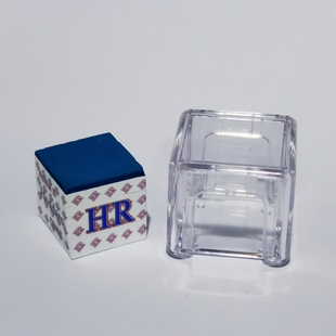 HR二代2代蓝色中性巧克枪粉斯诺克黑8台球杆巧克粉杆头擦枪粉