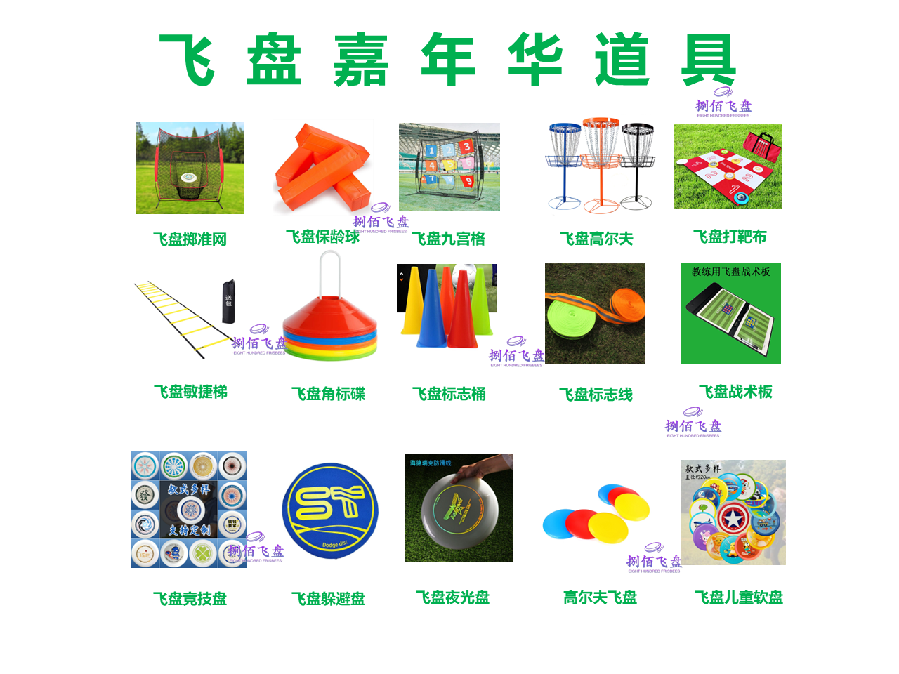 飞盘团建道具嘉年华道具全套图片
