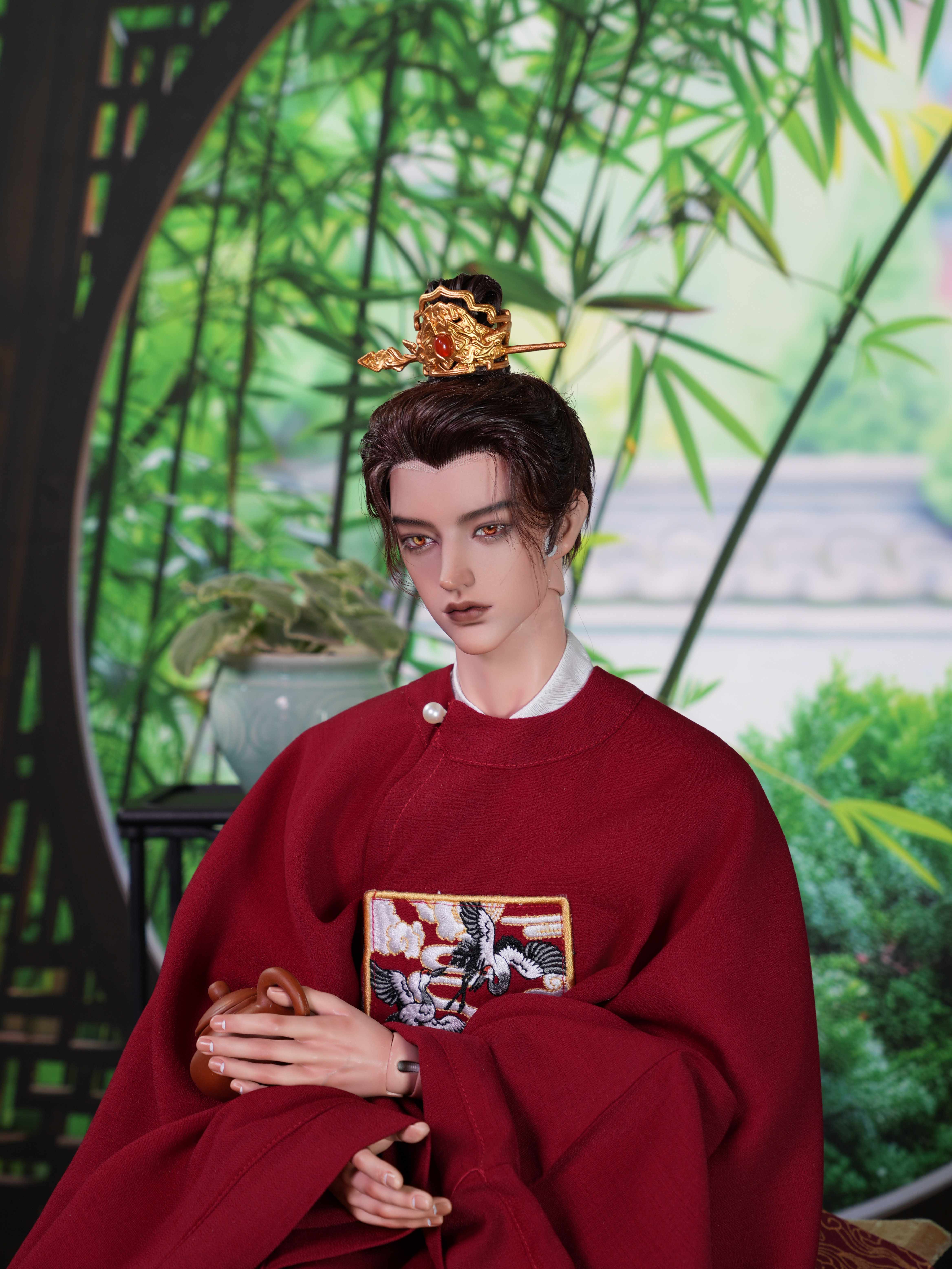 bjd古风原创发冠01西瓜瓜发冠,模玩/动漫/周边/娃圈三坑/桌游,古风/国风配饰,淘宝优惠券,粉丝福利购,淘宝优惠卷