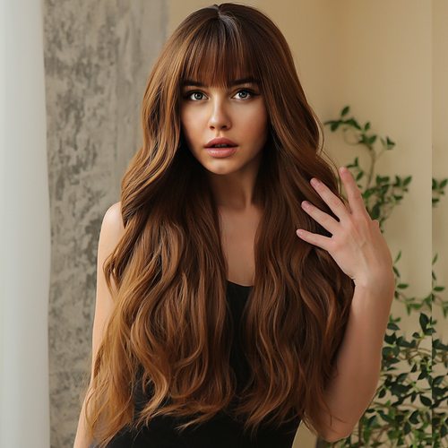 欧美外贸假发女大波浪高温丝