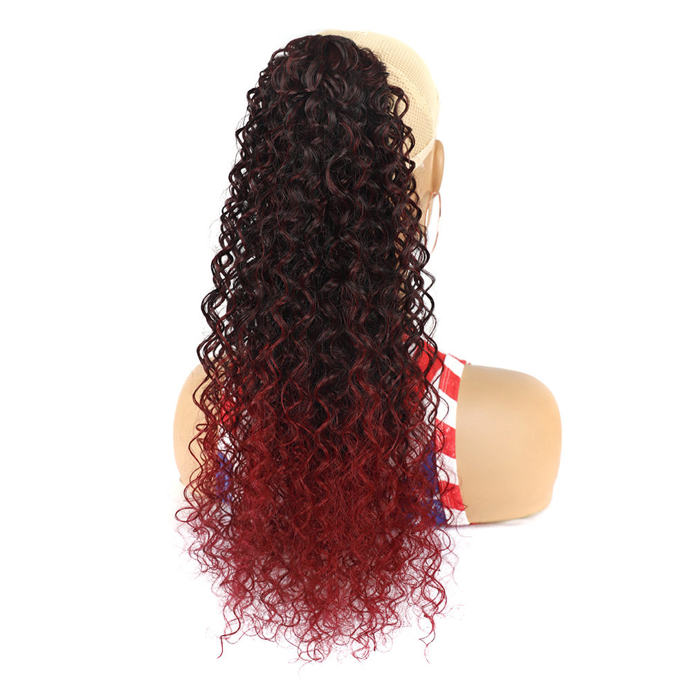 19寸蓬松卷发马尾假发