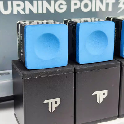 TP职业版巧克粉蓝色中式黑八美式九球斯诺克台球球杆巧粉油性擦粉