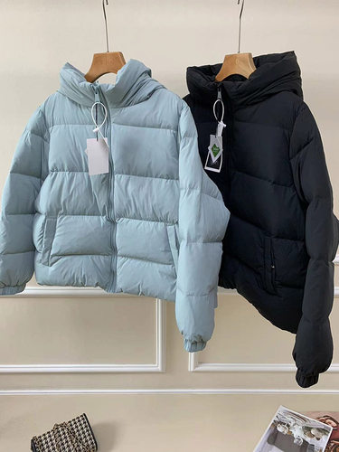 三防面料连帽面包泡芙羽绒服外套