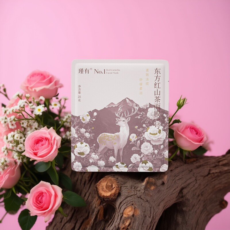 【瑾有东方红山茶精华一号面膜10片散装】紧致淡纹舒缓保湿油敷膜