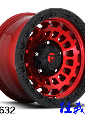 新款FUEL D632 633轮毂17寸防脱造型牧马人坦克300普拉多FJF150