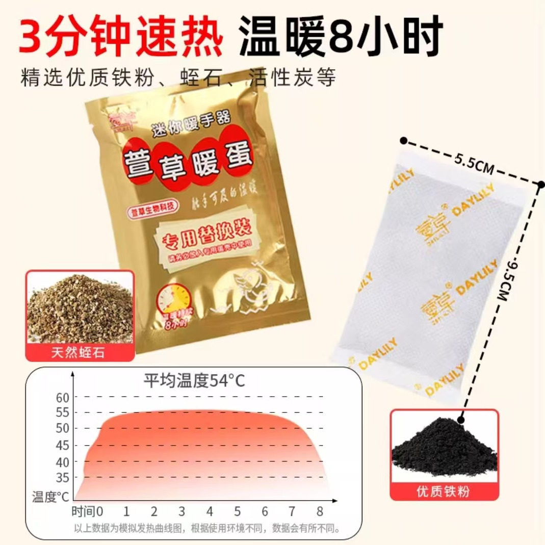 萱草暖手蛋替换芯学生办公冬季暖宝宝自发热暖蛋替换芯防冻神器,居家日用,暖手宝,淘宝优惠券,粉丝福利购,淘宝优惠卷