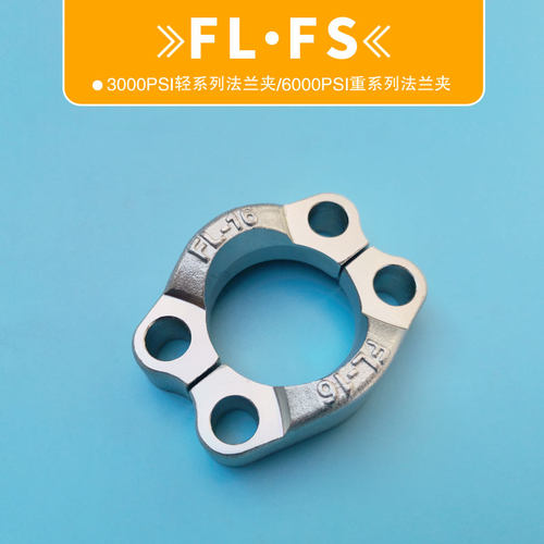 FLS美标SAE对开36000PSI整体code612法兰FLFS-W卡特高压管固定夹