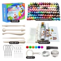 82 Цветовая коробка [10 г каждый кусок] + глиняный нож + аксессуары + Руководство по инструкции 100 штук всего