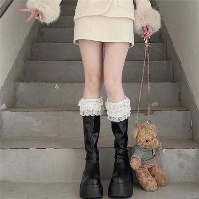 洛丽塔女蕾丝大花边袜套