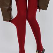 Tofilms红色羊毛连裤 袜秋冬平板加绒加厚打底袜显瘦保暖连体袜