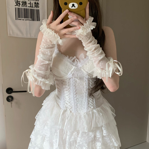 AYTofilms洛丽塔花边蕾丝袖套女