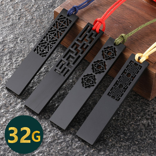 高颜值青铜雅黑U盘定制logo刻字