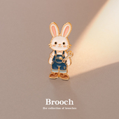 书包包装 兔子胸针可爱日系徽章别针扣装 饰ins潮个性 配饰男女小众