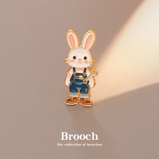 兔子胸针可爱日系徽章别针扣装饰ins潮个性书包包装配饰男女小众