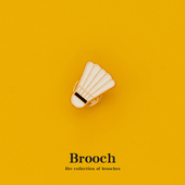 羽毛球胸针可爱金属徽章男女别针情侣送礼物书包包装 饰品小众设计