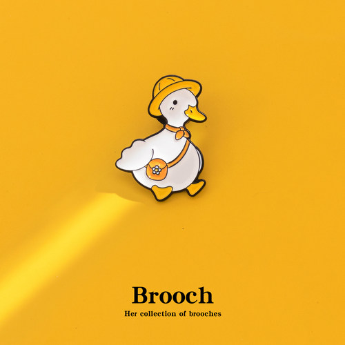 加油鸭冲呀胸针可爱卡通配饰