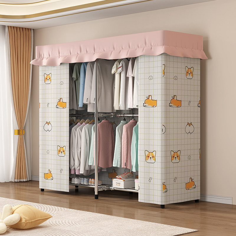 只卖衣架防尘帘简约现代侧拉式遮丑帘防油污全包围衣柜遮尘布机洗,居家布艺,柜类遮挡帘,淘宝优惠券,粉丝福利购,淘宝优惠卷