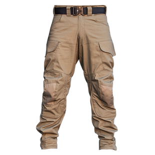 隐忍突击者户外战术裤男宽松2025新款美式重磅防撕裂迷彩工装裤