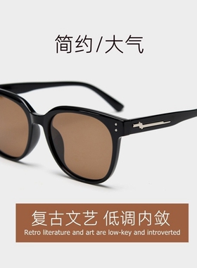 超轻TR90韩版素颜偏光墨镜女 大框显瘦配度数潮太阳镜男54-20-146
