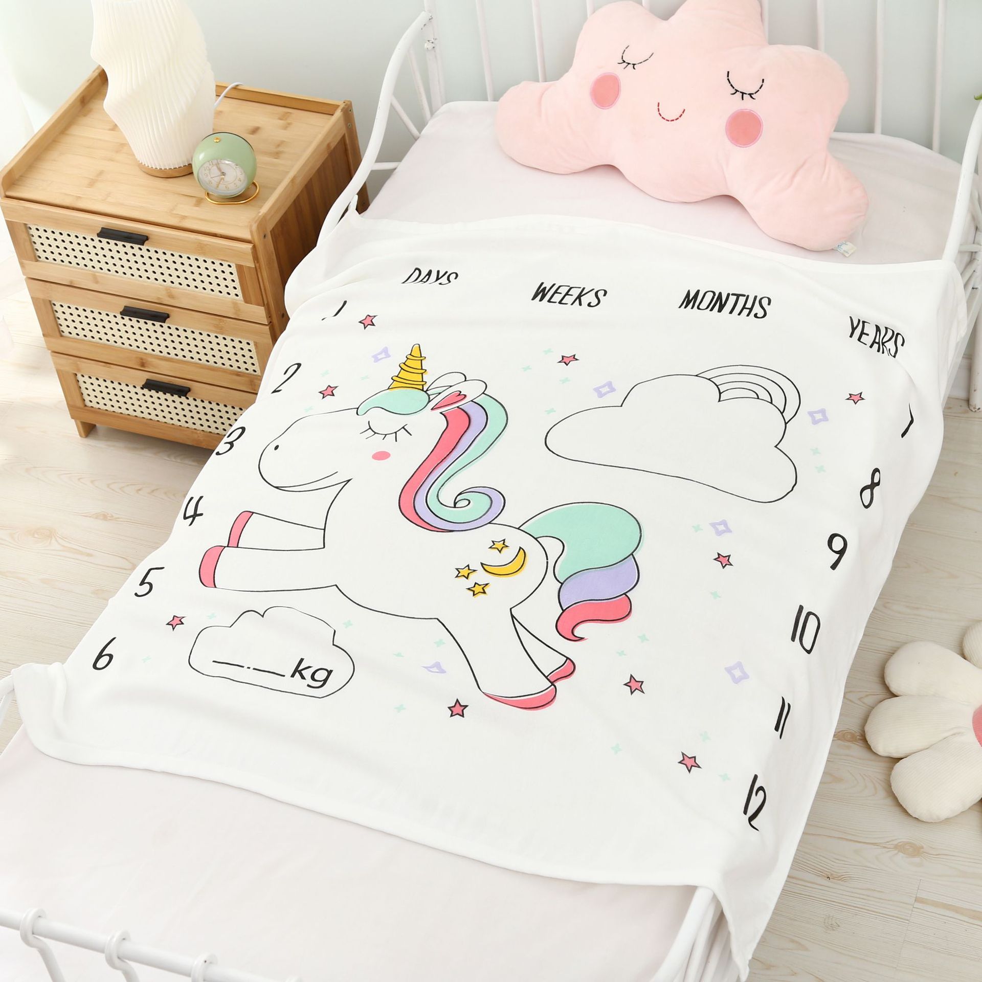 婴幼儿竹纤维盖被空调盖毯双层纱布浴巾 一件代发分销