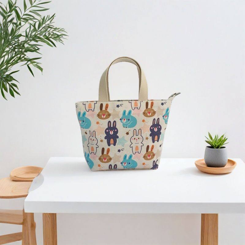 韩版卡通动物印花帆布包迷你手提托特包学生轻便休闲小包外出布袋,箱包皮具/热销女包/男包,时尚帆布包,淘宝优惠券,粉丝福利购,淘宝优惠卷