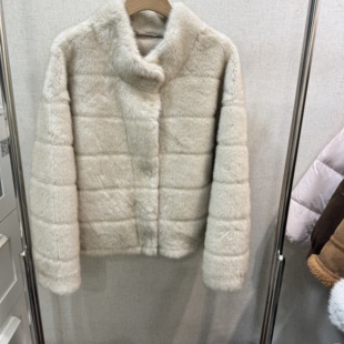 2025秋冬新款女装时尚百搭皮毛外套韩代气质款百搭起草毛外套