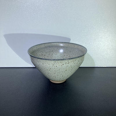 建窑建盏原矿原釉老韵味柴烧芝麻灰贝高端建盏束口主人茶盏茶杯