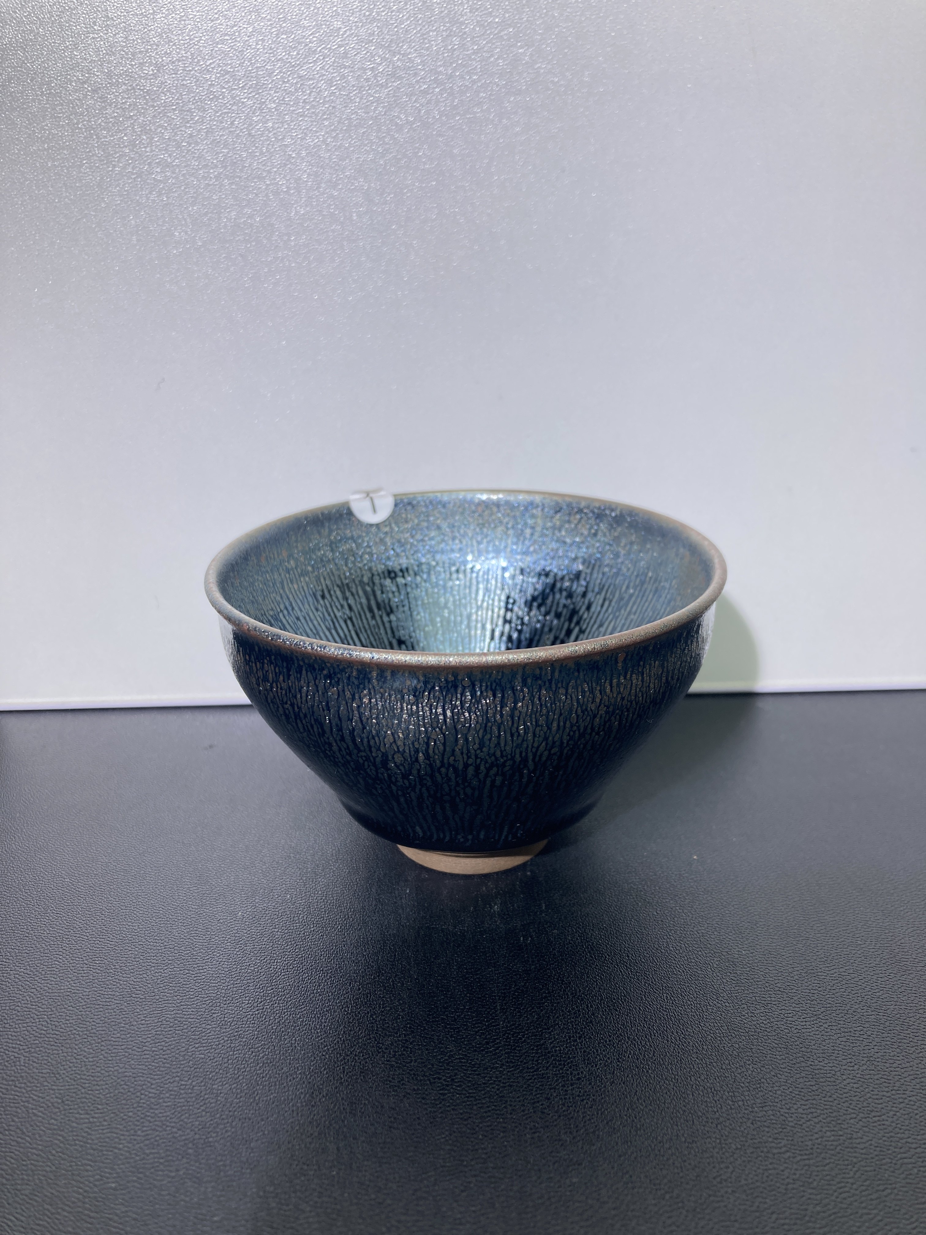 建窑建盏原矿原釉高端银毫立体条达银毫束口建盏主人茶盏茶杯