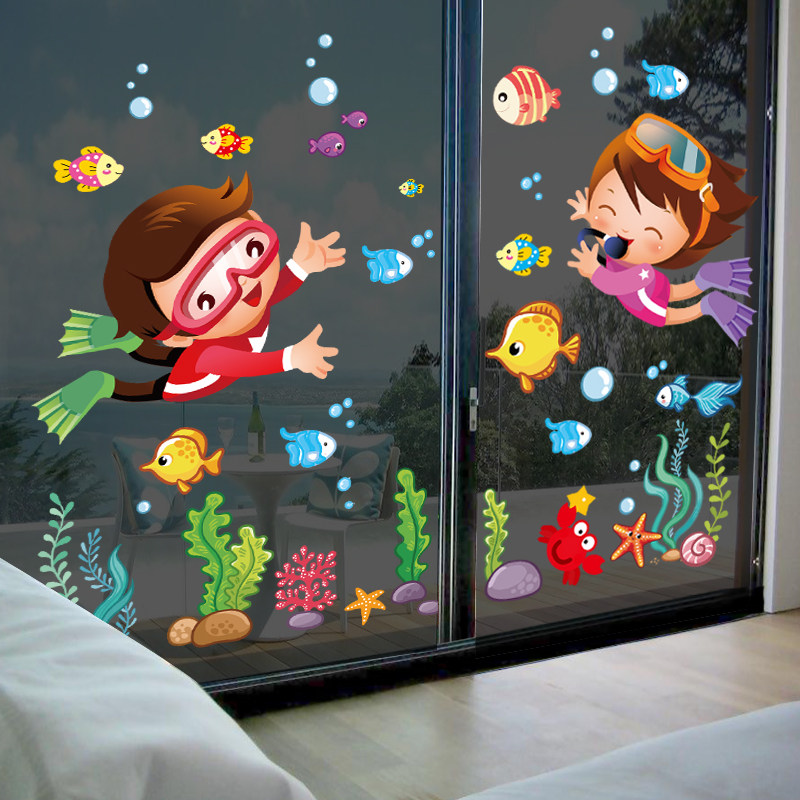 baby Natatorium decorate Glass Sticker Swimming Pool Bathroom Shower Room waterproof Wall stickers Baby Infants and pregnant Shop doorin the Home accessories , Stickers , Wall Stickers  category - from Buy2taobao.com to provide professional Taobao agent buy service