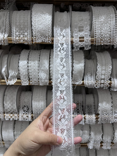 建诚绣品精品水溶牛奶丝蕾丝花边diy手帐手工娃衣童装服装辅料