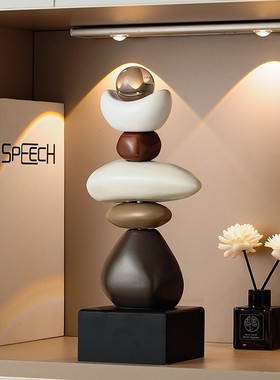 现代艺术时来运转轻奢摆件