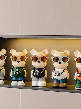 暴力熊摆件轻奢高档装饰品