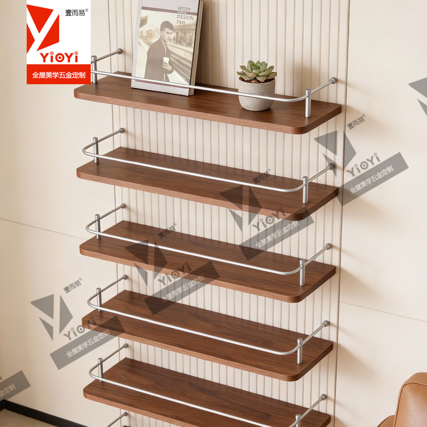 铝合金U型/L型圆管定制加高款立柱杆档杆围栏装饰杆隔板安全挡条