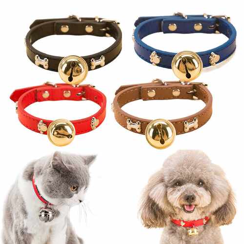 新品狗狗项圈小型犬泰迪狗铃铛猫狗通用项圈猫咪饰品颈圈宠物用品