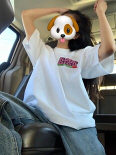 重磅纯棉白色短袖t恤女宽松oversize2023夏季新款百搭圆领上衣潮