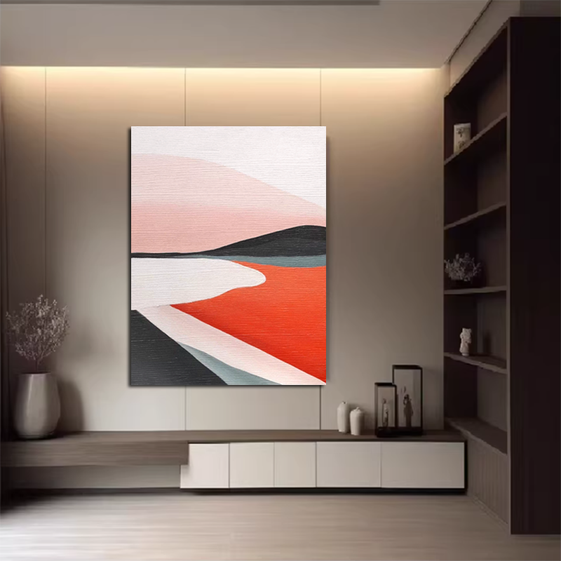 纯手绘油画海滩画沙发抽象肌理艺术油画书柜客厅餐厅大幅立体挂画,家居饰品,现代装饰画,淘宝优惠券,粉丝福利购,淘宝优惠卷