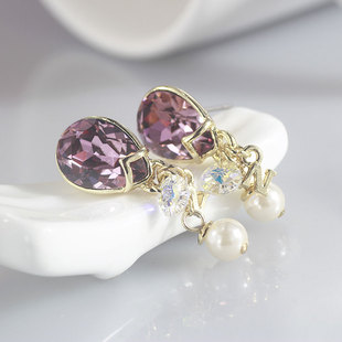 新光饰品 珍珠耳环女新款潮复古轻奢耳钉小众高级设计感气质耳饰