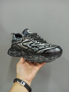 狼耳新款男鞋时尚潮流百搭休闲运动鞋厚底增高老爹鞋透气舒适做旧