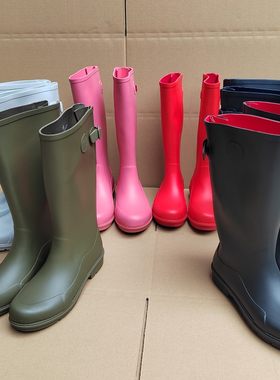 高筒时尚橡胶雨鞋靴防水舒适