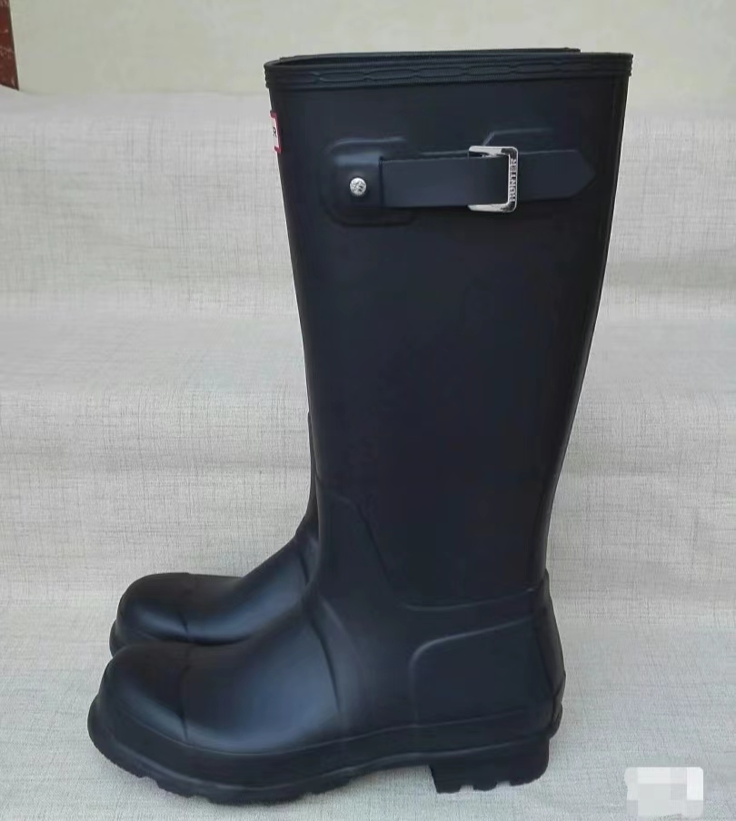 欧美亨特猎人高筒中筒亚光惠灵顿防水防滑户外胶鞋水雨鞋雨靴男