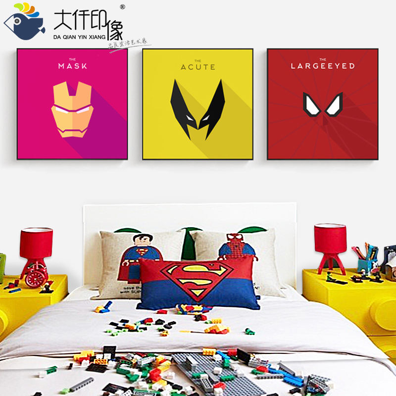 钢铁侠壁画房间电影海报