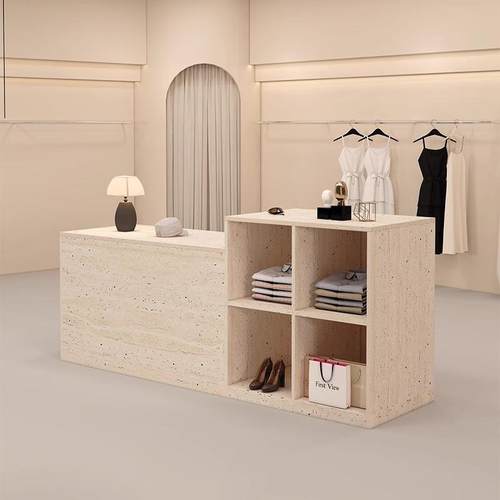 服装店中岛桌流水台多格展示架