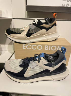 Ecco爱步男鞋运动鞋网面透气舒适减震慢跑鞋休闲鞋830774健步2.2