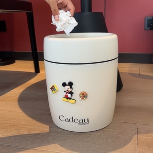 家用大号垃圾桶高档客厅厕所卧室厨房卫生间无盖敞口高颜值网红桶