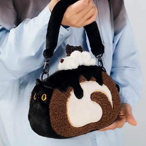 可爱猫卷包憨憨喵毛绒包设绘人