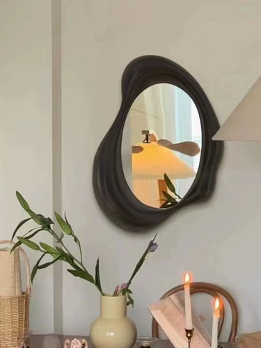 Современное зеркало для ванной комнаты, умное зеркало неправильной формы, настенное зеркало, косметическое зеркало специальной формы, входное зеркало, светодиодное декоративное зеркало