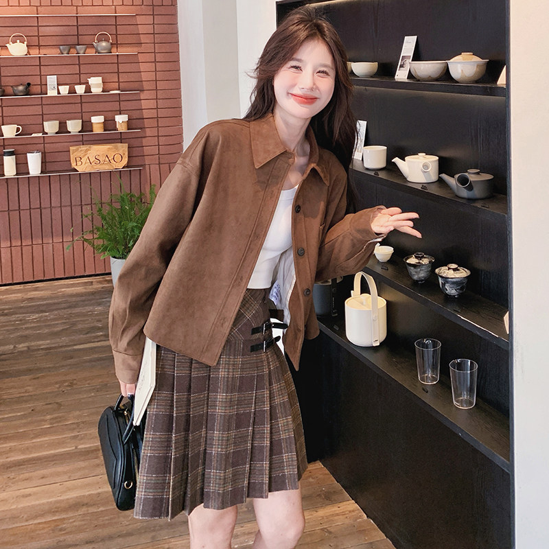 新款麂皮绒小外套099-D138-P145-K208,女装短外套,浙宝099
