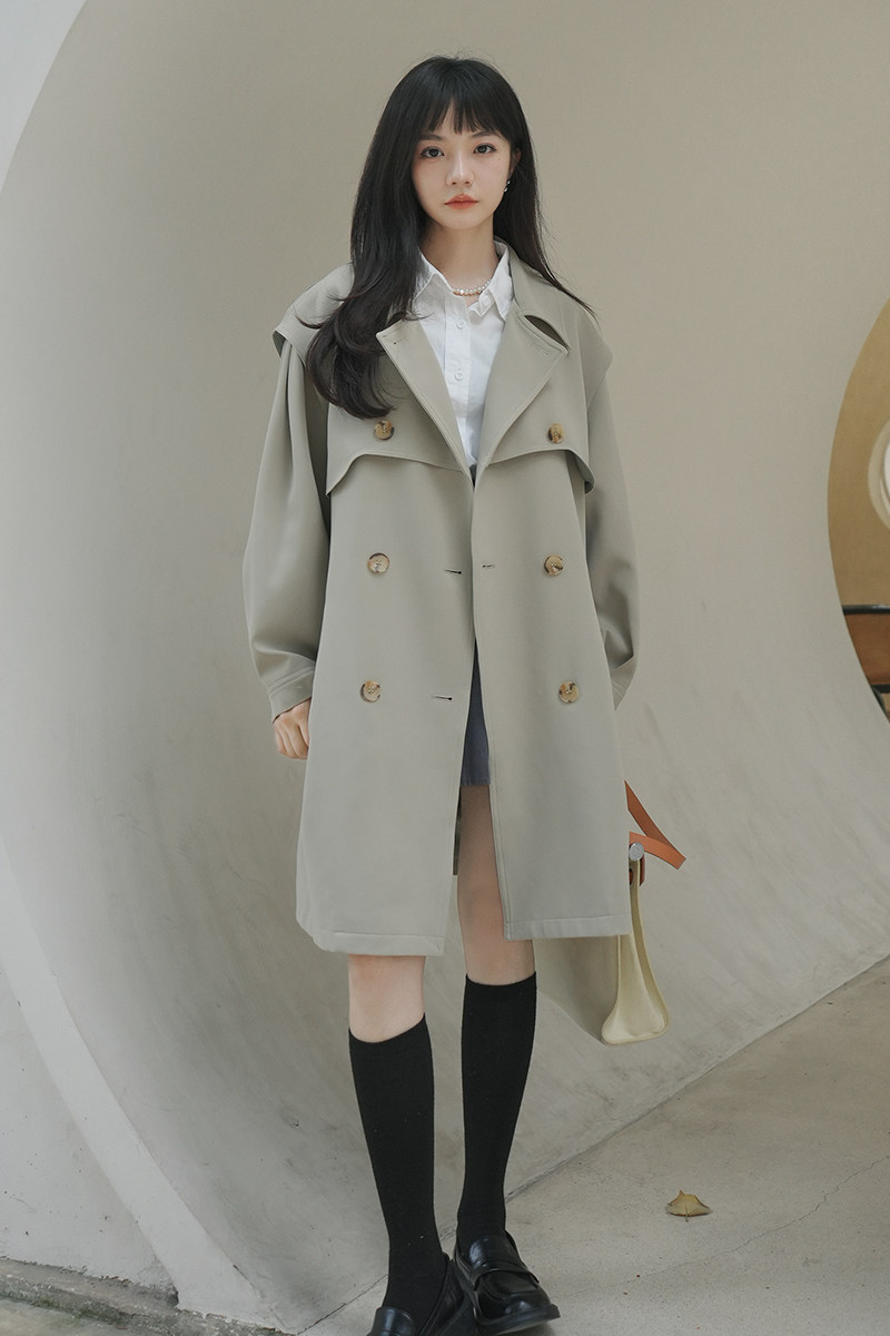 现货长款风衣066A-522-P145-K198,女装风衣,浙宝099