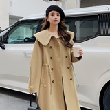 23春款新款长款风衣外套2c161-920-P145-K198，女装风衣，浙宝099